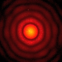 Diffraction pattern from 0.12-mm diameter hole